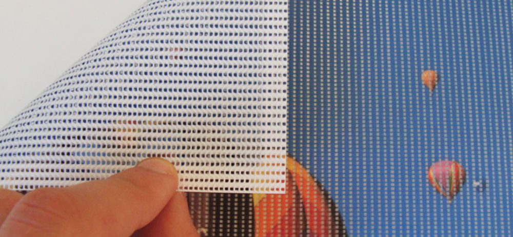 Lona Rejilla Microperforada 350 grs.